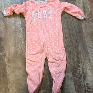Pink Polka Dot Kids One Piece